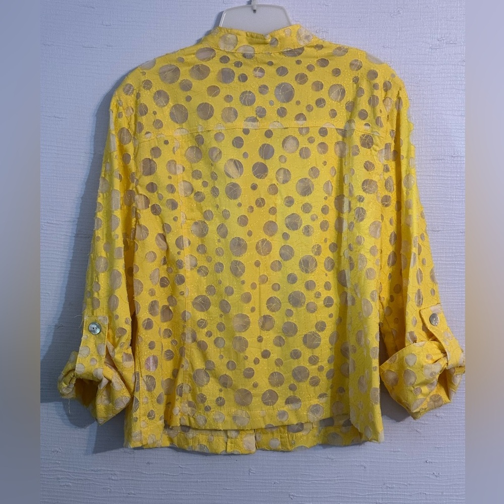 Ruby Rd - Polka Dot Button Down - Sz 14 - image 2